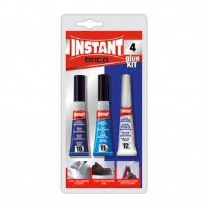 Blister Glue Kit (Colle ultra rapide liquide + colle ultre rapide GEL + nettoyant)