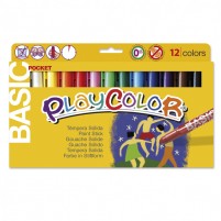 Témpera sólida PLAYCOLOR BASIC ONE 12 colores Playcolor MF-P1150 —  latiendadelmaestro